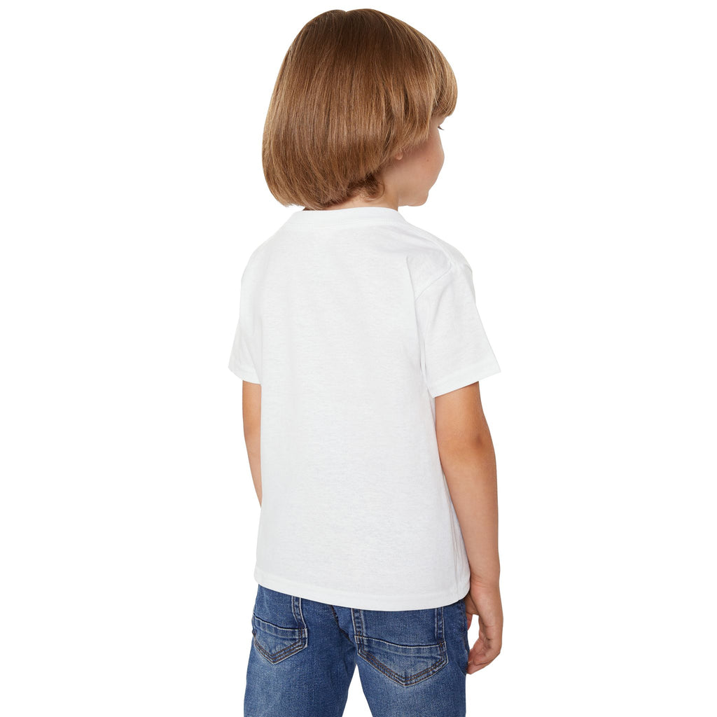 Tropical Zebra Toddler T-Shirt — Mama & Baby Zebra with Flowers