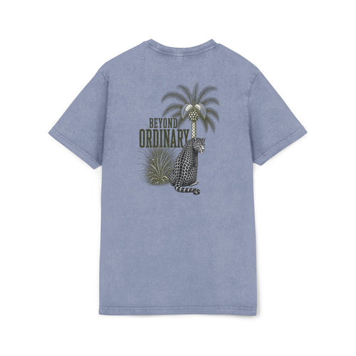 Beyond Ordinary Acid Wash Tee — CRML Leopard Graphic Shirt