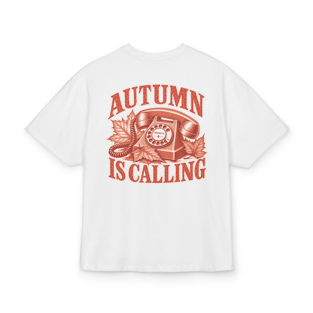 Autumn Is Calling T‑Shirt — Vintage Phone & Leaves Cozy Fall Tee