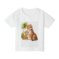 Toddler T-Shirt — Cute Tropical Tiger Cub Family Graphic