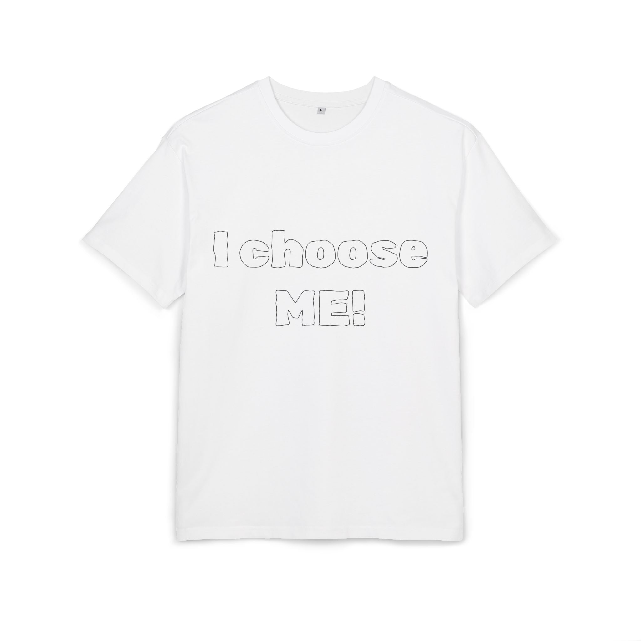 Graphic Tee — "I Choose Me" Leopard & Roses Oversized T-Shirt