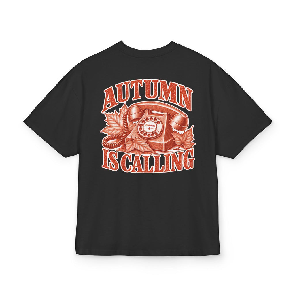 Autumn Is Calling T‑Shirt — Vintage Phone & Leaves Cozy Fall Tee