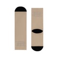 Beige Sublimation Crew Socks with 'CRML' Logo – Stylish Casual Crew Socks