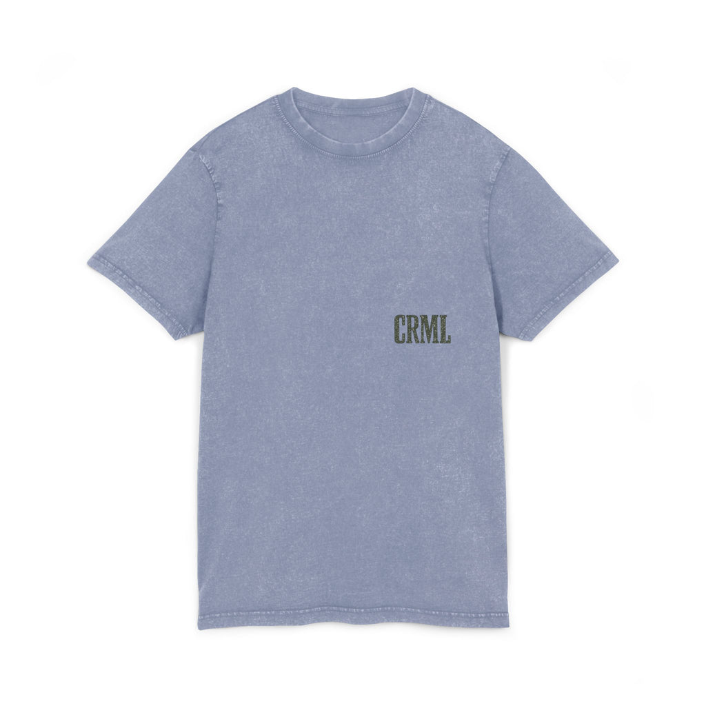 Acid Wash Tee — "Wear Your Freedom" Graphic Crewneck
