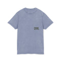 Acid Wash Tee — "Wear Your Freedom" Graphic Crewneck