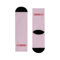 Rare By Nature Pink Sublimation Crew Socks