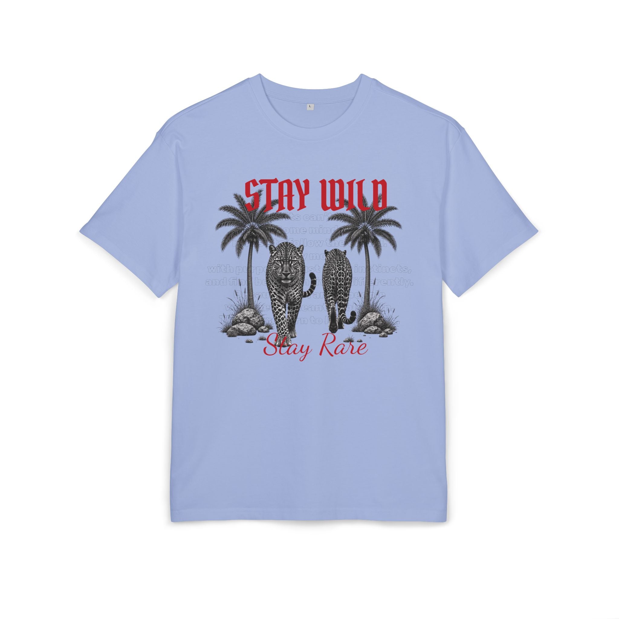 Oversized T-Shirt "Stay wild,Stay rare"