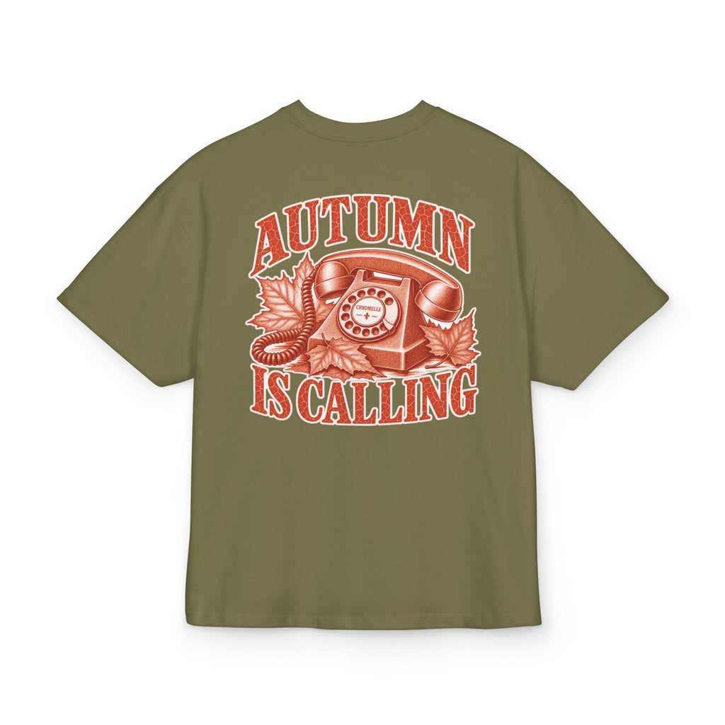 Autumn Is Calling T‑Shirt — Vintage Phone & Leaves Cozy Fall Tee