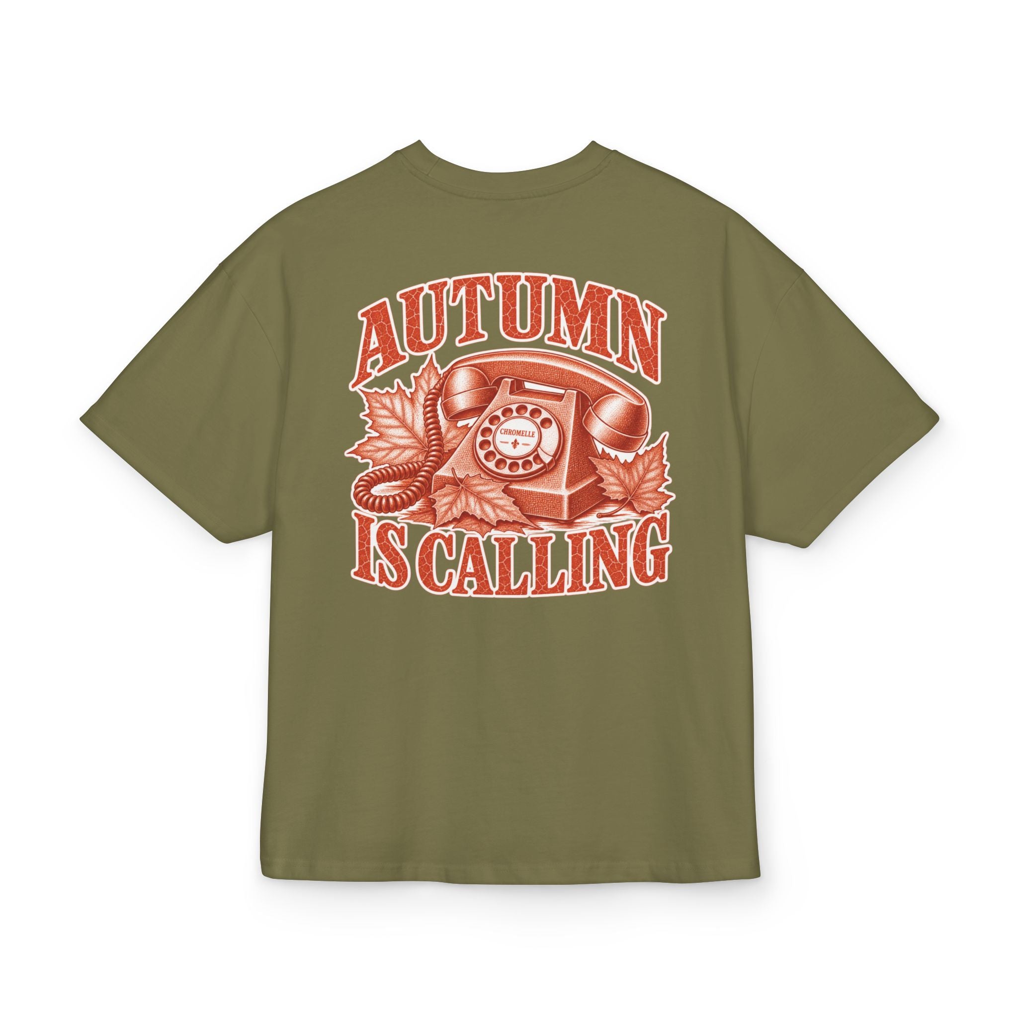 Autumn Is Calling T‑Shirt — Vintage Phone & Leaves Cozy Fall Tee