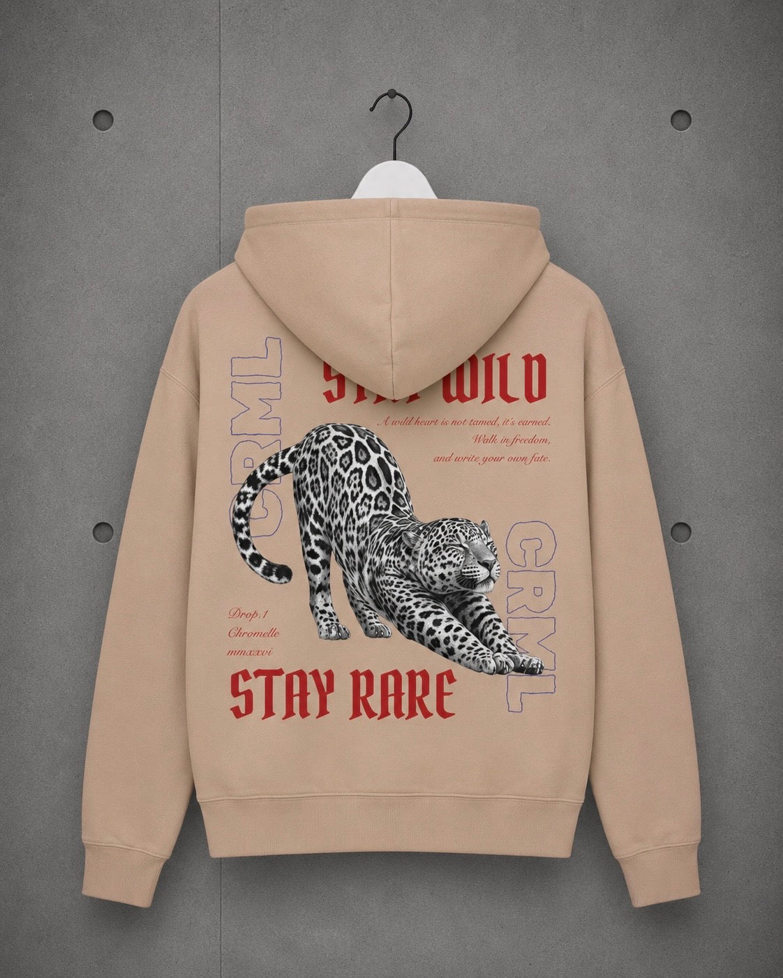 Hoodie — "Stay Wild,Stay Rare"