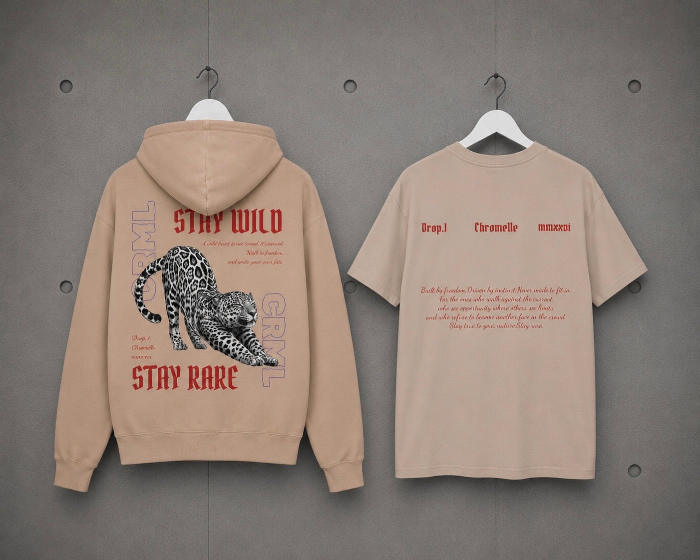 Hoodie — "Stay Wild,Stay Rare"