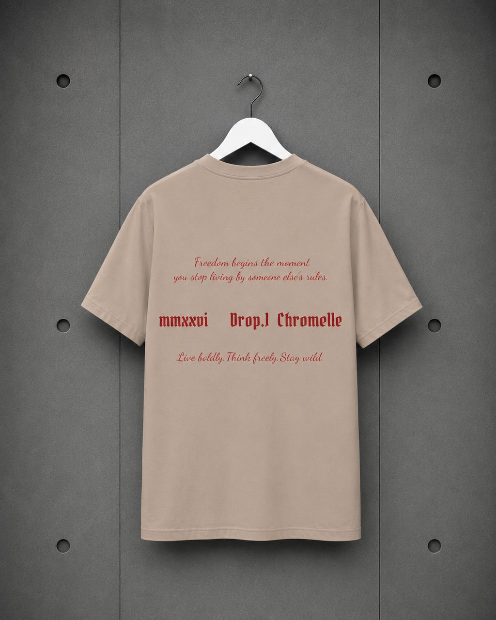 T-Shirt — CRML Graphic Logo "Wild Spirit,Free Mind"
