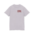 Acid-Wash Tee — 'CRML' Front & 'Different Looks Better' Rose Graphic