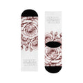 Floral Rose Sublimation Crew Socks — Vintage Sketch Roses