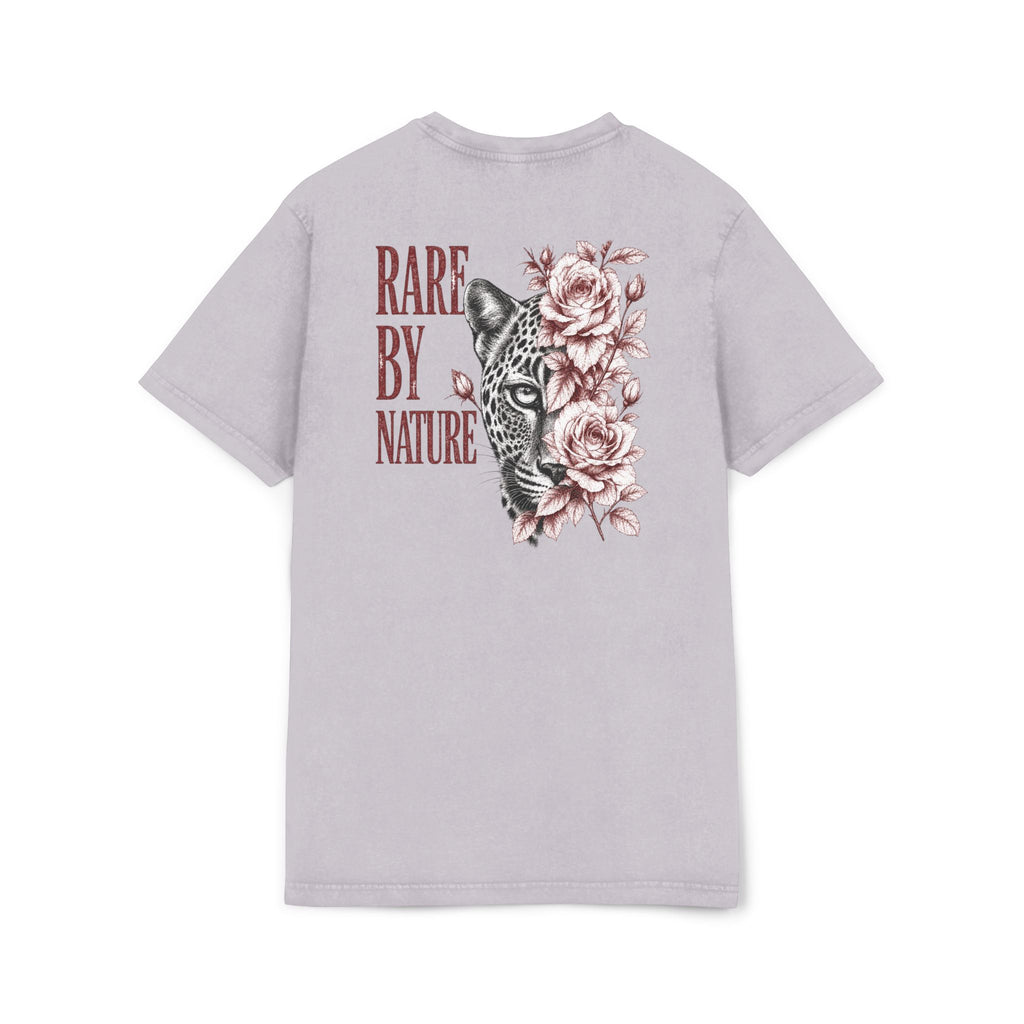 Rare By Nature Acid-Wash Tee — CRML Leopard & Floral Graphic Shirt