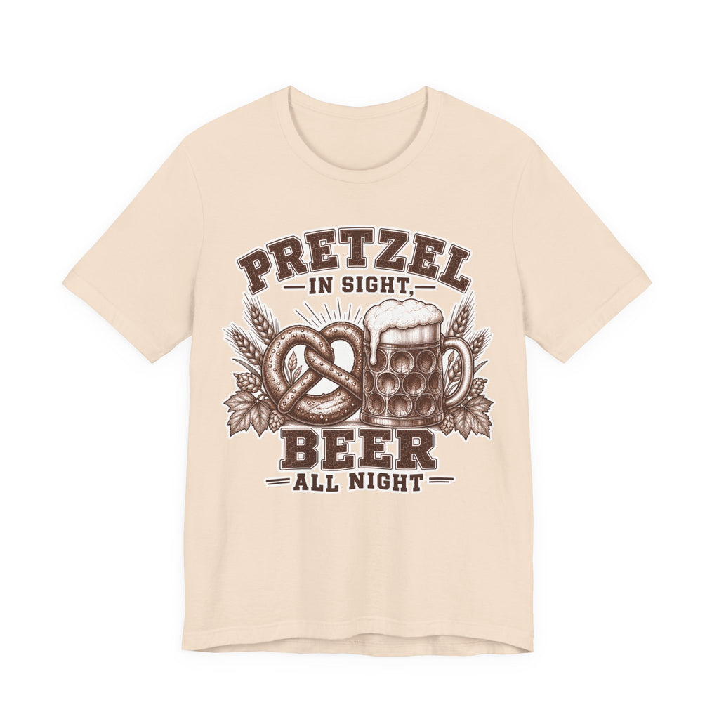 T-Shirt "Pretzel in Sight, Beer All Night"