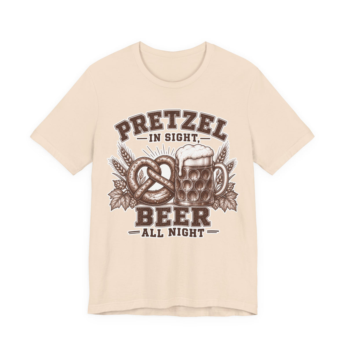 T-Shirt "Pretzel in Sight, Beer All Night"