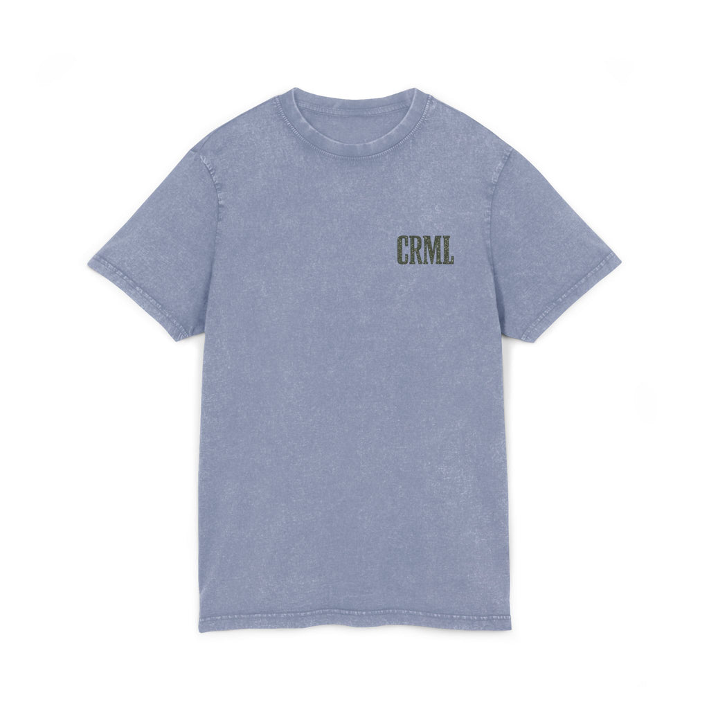 Beyond Ordinary Acid Wash Tee — CRML Leopard Graphic Shirt