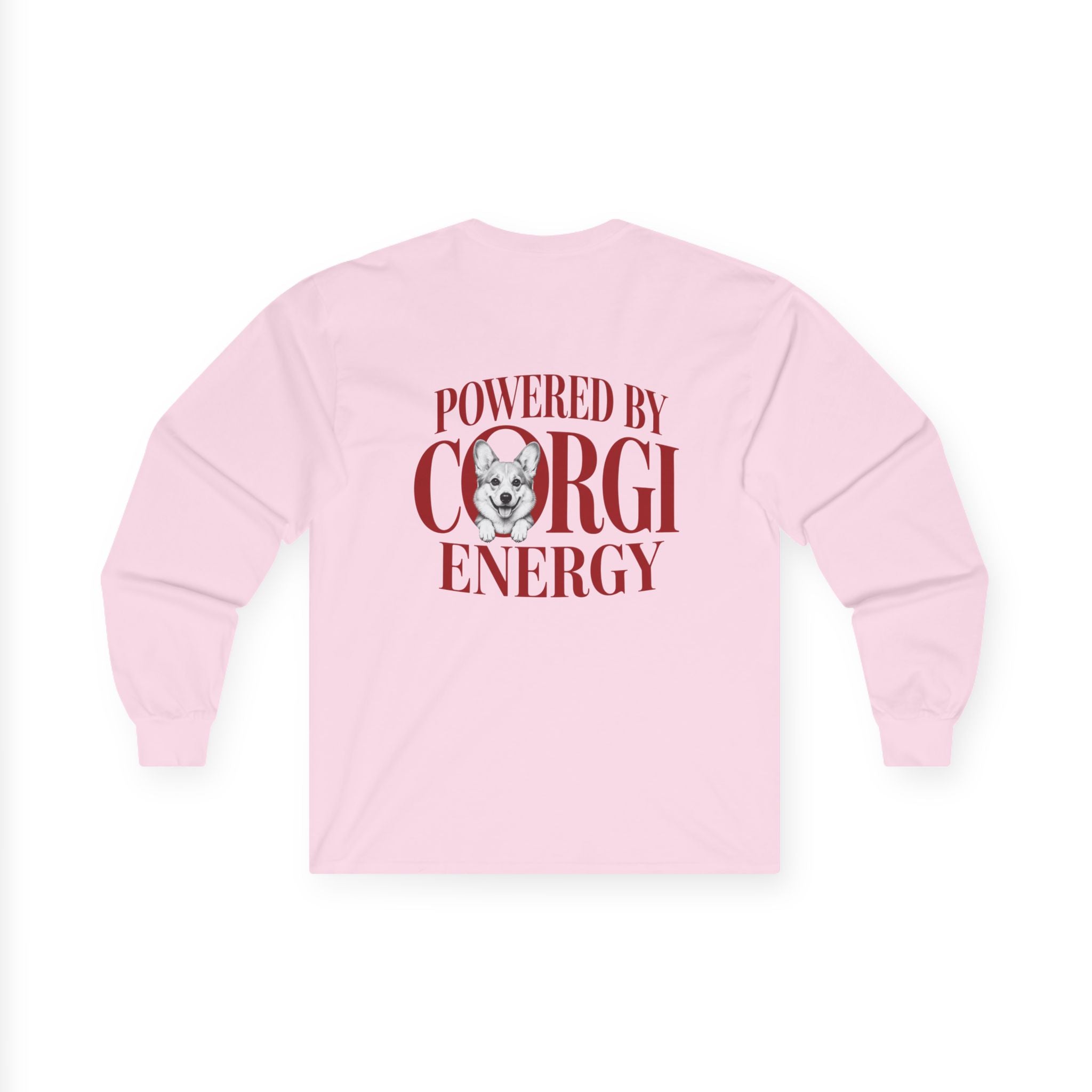 Long Sleeve Tee — "Powered by Corgi Energy"